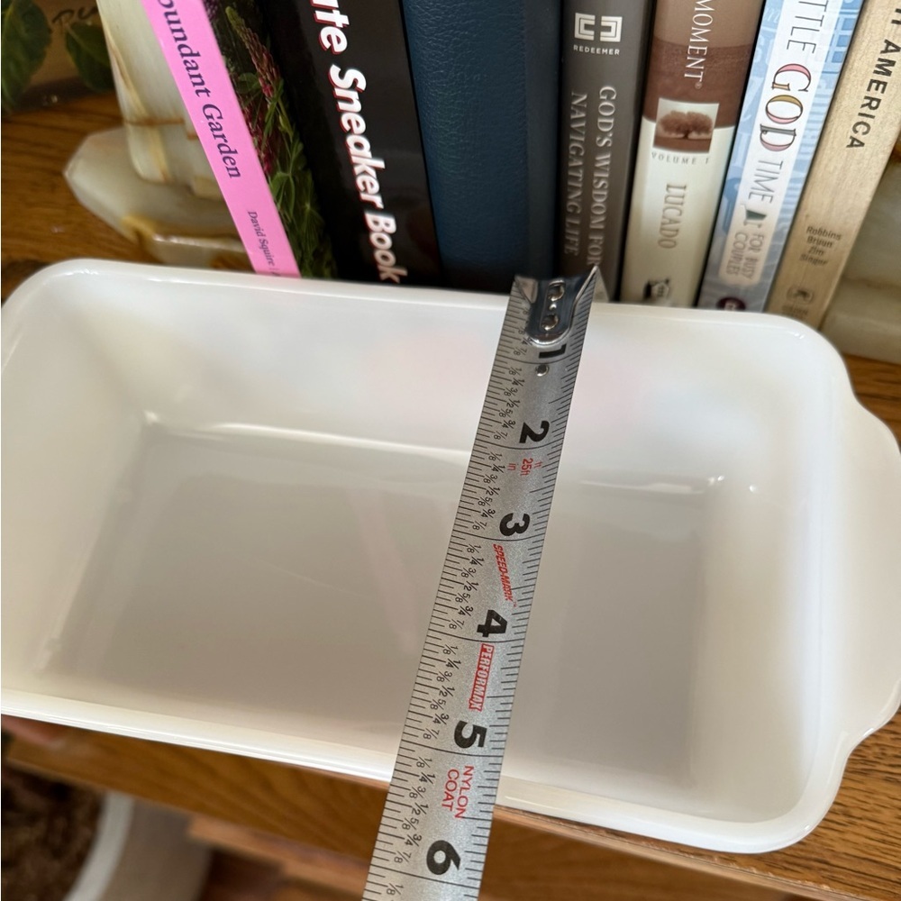 Vintage Anchor Hocking Fire King Gay Fad 1-quart Casserole Bread Loaf Dish - Picture 8 of 9